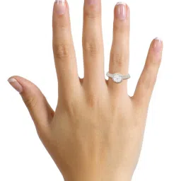 Anayra 92.5 Sterling Silver Sparkling Ring for Women image 2