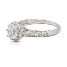 Anayra 92.5 Sterling Silver Sparkling Ring for Women image 4