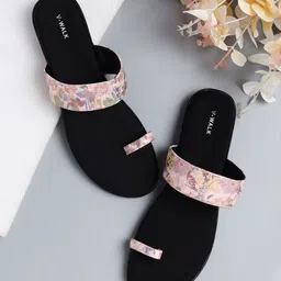 V-WALK Women Printed One Toe Flats-image-54