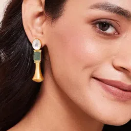 Fabindia 92.5 Silver Danglers Earrings for Women-image-13