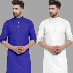 VS MALL Men White Kurtas-picture-42