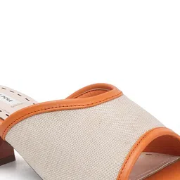 THE WHITE POLE Women Stylish Dual-Tone Slip-On Block Heel image 3