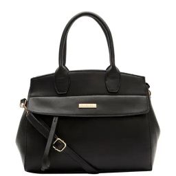 Giordano Capsule Black Solid Medium Handbag-picture-2