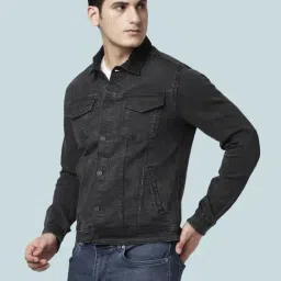 People By Pantaloons Black Regular Fit Jacket image 3