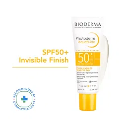 Bioderma SPF 50+ Non-tinted Sunscreen - Photoderm Aquafluide Neutre Sunscreen - Sensitive Skin image 1