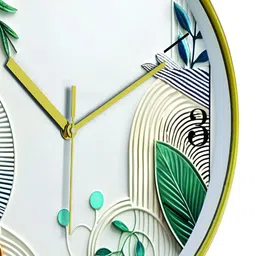 Aura Multicoloured Printed Contemporary Wall Clock image 4