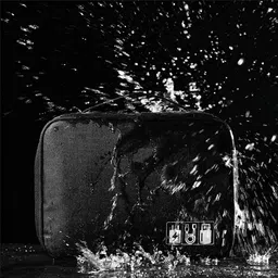 OXMEZA Electronics Accessories Organizer Bag Travel Gadget Bag for Cables Plug and More Perfect Size Fits for Pad Phone Charger Hard Disk (Black) image 5