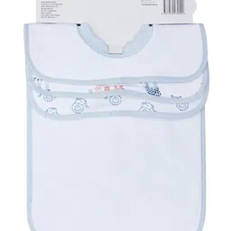 Big Softies Popover Bibs Printed & Applique Embroidery Soft Stretchable Rib Neck Blended Cotton Ultra Soft & Super Absorbent For Drooling, Teething & Feeding For Boys 6-36 Months Pack of 3-Lion image 2