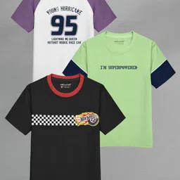 HELLCAT Boys 3 Printed Applique T-shirt-picture-17