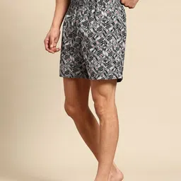 Jockey Men Abstract Printed Mid-Rise Boxer Shorts image 4