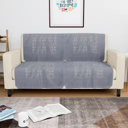 Myntra Elegant Homes Grey Cotton 4 Piece Sofa Cover-picture-31