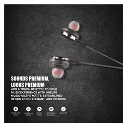 Onelife Wired Earphone With 3.5mm Jack and Dual Driver Music 5 - Black image 5