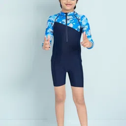 Aarika Boys Cartoon Printed Sports Wear Round Neck Legsuit With Goggle-image-16
