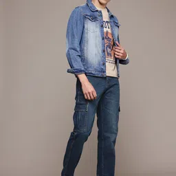 Roadster Men Relaxed Fit Light Fade Stretchable Jeans image 1