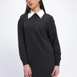 glitchez Dark Academia Oversized Jumper Dress-picture-38