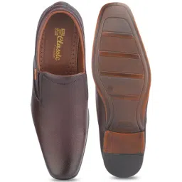 Red Chief Brown Formal Slip-Ons image 4