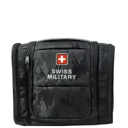 Swiss Military Black Printed Toiletry Bag image 1