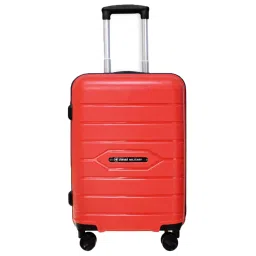 Swiss Military Red Striped Hard Cabin Trolley Bag - 20 cm image 1