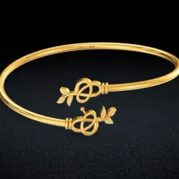 Joyalukkas 22k Yellow Gold Petal Embrace Bangle for Women-image-82