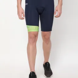 Dida Navy Polyster Skinny Fit Solid Cycling Shorts image 1