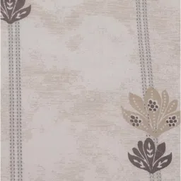 Maspar Hues Nouveau Tradition Water Lily Beige Cotton 300 TC Double Bedsheet & 2 Pillow Covers image 3