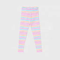 Fame Forever by Lifestyle Kids Multicolor Cotton Striped Leggings image 1