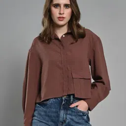 Izel Brown Regular Fit Casual Shirt-picture-11