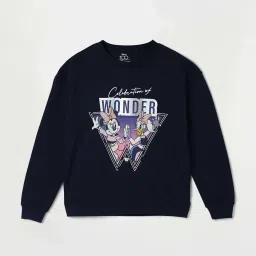 Fame Forever by Lifestyle Kids Navy Cotton Printed Full Sleeves Sweatshirt image 1