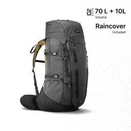 FORCLAZ By Decathlon Carbon Grey One Size Trekking Backpack image 1