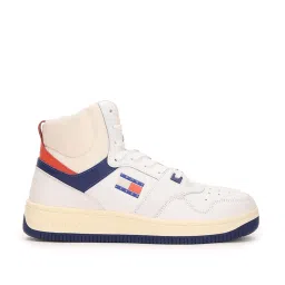 Tommy Hilfiger Men's White Ankle High Sneakers image 1