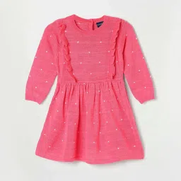 Juniors by Lifestyle Kids Coral Embroidered Full Sleeves Sweater image 1