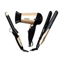 Vega Miss Versatile Styling Set Straightener, Curler & Dryer Gift Combo (VHSS-03) image 1