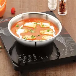 Magnus Silver Stainless Steel 24.3 cm Non-Stick Tasla (2.2 L) image 1