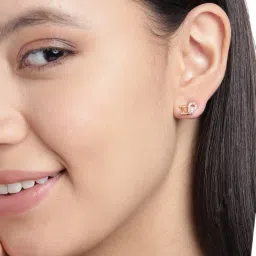 Zaveri Pearls Combo of 3 Cubic Zirconia Diamonds & Pearls Contemporary Stud Earrings - ZPFK9744 image 1