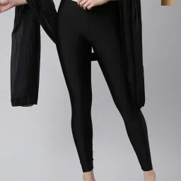 TWIN BIRDS Black & Golden Plain Dupatta - Pack Of 2 image 1