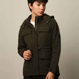 Only Green Solid Jacket image 1