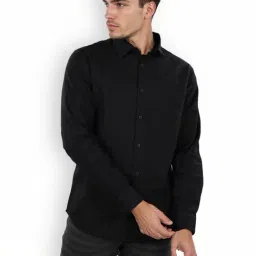 Celio* Black Regular Fit Shirt-image-81
