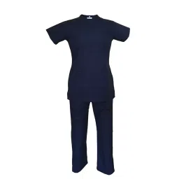 LOYAL NEEDS Y Neck Short Sleeves Double Stitch Scrub Suit Customised Polycotton Fabric FSYOB M Size For Female-picture-24