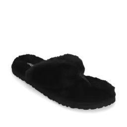 Truffle Girl by Truffle Collection Women's Black Flip Flops-picture-3