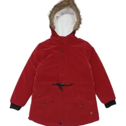 Gini & Jony Kids Red Regular Fit Full Sleeves Jacket image 1
