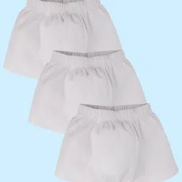 Kiddopanti Boys White Boxers (Pack of 3) image 1
