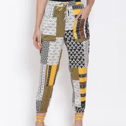 Oxolloxo Multicolor Printed High Rise Joggers-image-18