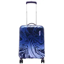Skybags Openskies Blue Printed Hard Cabin Trolley Bag - 39 cm-image-18