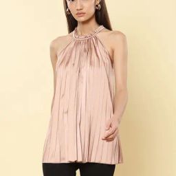 Label Ritu Kumar Pink Regular Fit Top-picture-12