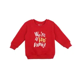 Bodycare Kids Red & White Printed Full Sleeves Sweatshirt-image-15