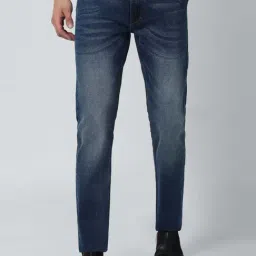 Peter England Jeans Navy Blue Slim Fit Jeans-picture-38