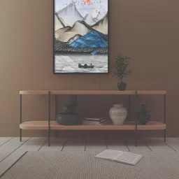 Art Street Modern Scenery Printed White Engineered Wood Wall Art image 1