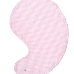 MiArcus Gingham Pink Cotton 60 TC Single Pillow Cover image 1