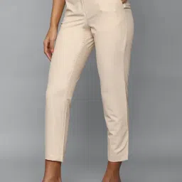Allen Solly Beige Mid Rise Trousers image 3