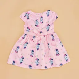 Pantaloons Baby Kids Pink Cotton Printed Dress image 4